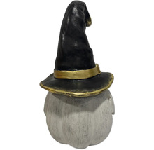 Dekorative Halloweenfigur: Kürbis mit Hexenhut