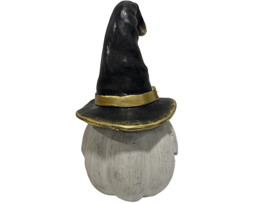 Dekorative Halloweenfigur: Kürbis mit Hexenhut