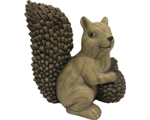 Dekofigur Eichhörnchen mit Tannenzapfen