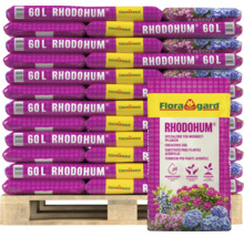 Palette mit mehreren Säcken Flora Gard Rhodohum Moorbeeterde, 60 Liter