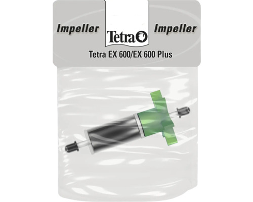 Tetra Impeller Ersatzteil für Aquarienfilter EX 600 und EX 600 Plus mit grünem Flügelrad, Magnetrotor und Tetra Logo.