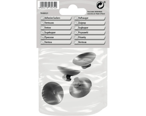 Haftsauger Tetratec IN800/1000 Haftsauger Set mit 4 Stück in einer Verpackung.