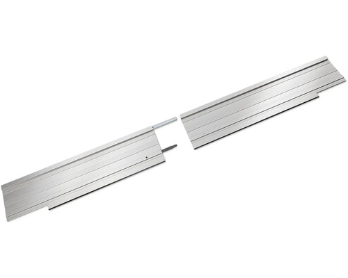 Zweiteilige Führungsschiene aus Aluminium für präzise Schnitte inklusive Verbindungselementen