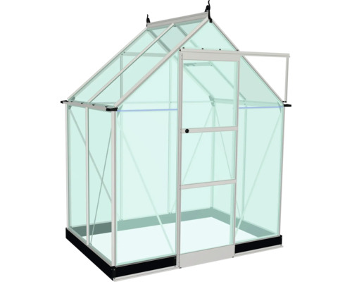 Gewächshaus mit geöffneter Tür