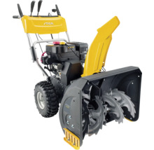 Gelbe Schneefräse von Stiga