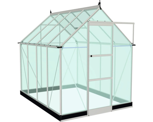 Gewächshaus mit geöffneter Tür