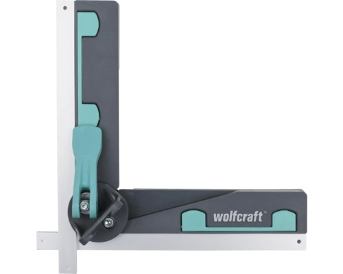 Wolfcraft Schmiege und Schneidlade aus Kunststoff und Metall zum Messen und Übertragen von Winkeln, Wolfcraft Logo