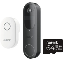 Reolink Video Türklingel mit Klingel und 64 Gigabyte Micro SD Karte