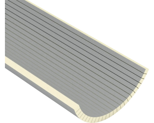 Abschlussleiste mit geriffelter Oberfläche