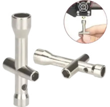 Zwei Kreuzschlüssel aus Metall für 3D-Drucker