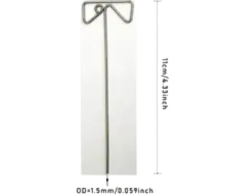 Metallstift mit Schlaufe, circa 11 cm lang