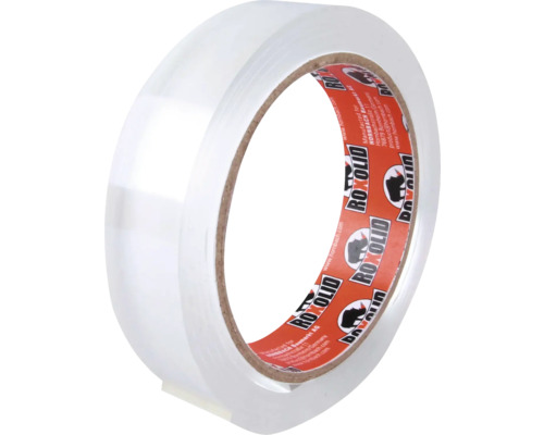 Eine Rolle transparentes Klebeband.