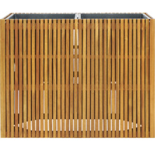 Doppelter Pflanzkasten aus Holzlatten