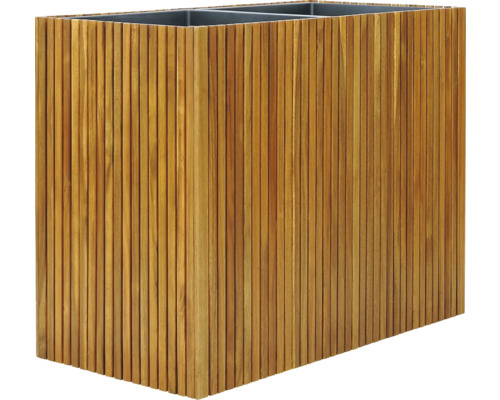 Holzpflanzgefäß mit Einsatz