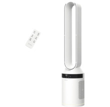 Weißer Turmventilator mit Fernbedienung