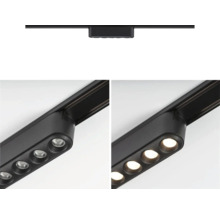 Schwarzes Schienensystem mit LED Strahlern