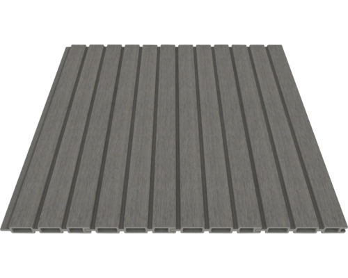 Terrassendiele aus Kunststoff mit geriffelter Oberfläche