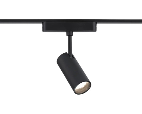 Schwarzer Stromschienenstrahler für die Innenbeleuchtung