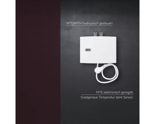 Hydraulisch gesteuerter Durchlauferhitzer von AEG