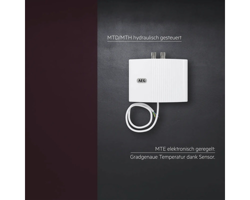 Elektronischer Durchlauferhitzer von AEG zur Warmwasserbereitung