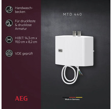 AEG MTD 440 Kleindurchlauferhitzer für Handwaschbecken und druckfeste Armatur