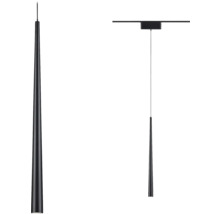 Schwarze Pendelleuchte mit schlankem Design