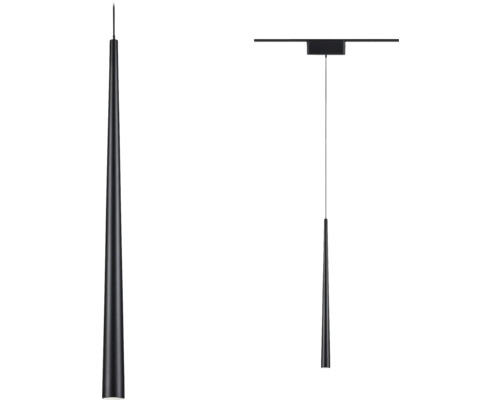 Schwarze Pendelleuchte mit schlankem Design