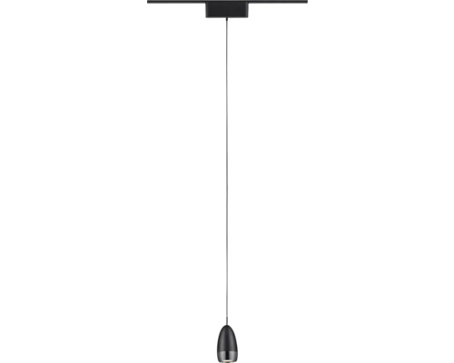 Pendelleuchte mit einem einzelnen, tropfenförmigen Lampenschirm