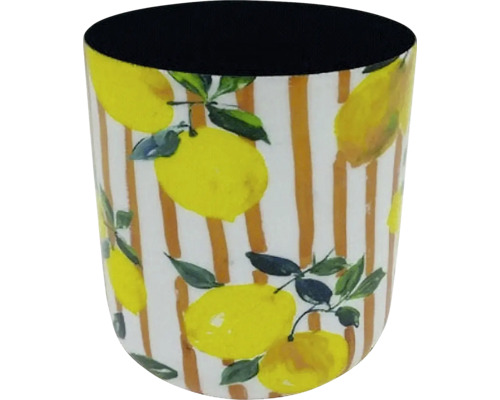 Zahnputzbecher mit Zitronenmuster