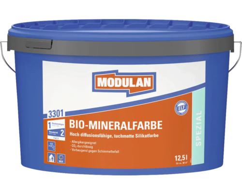 Eimer Bio Mineralfarbe von Modulan mit 12,51 Liter Inhalt