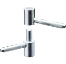 Zwei Einschraubbänder aus Metall für Holztüren und Tore