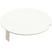 Weiße runde Tischplatte mit Bein