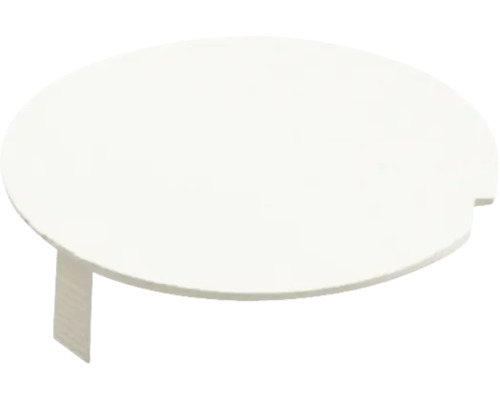 Weiße runde Tischplatte mit Bein