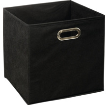 Schwarze Aufbewahrungsbox aus Stoff mit Griff