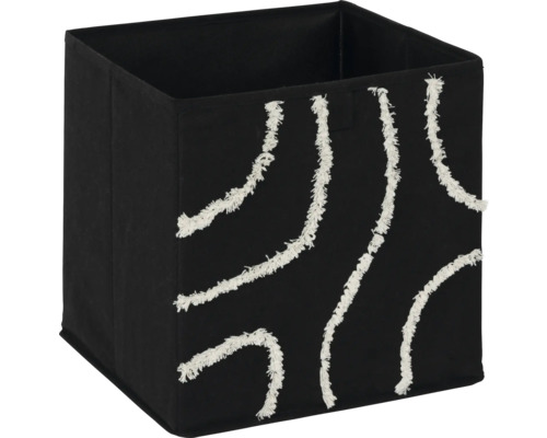 Aufbewahrungsbox aus Stoff mit dekorativen Fransen