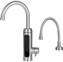 Elektrischer Wasserhahn mit digitaler Temperaturanzeige und flexiblem Auslauf