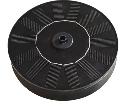 Solarbetriebene Teichbelüfterscheibe zur Sauerstoffversorgung des Teichs