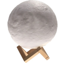 Mondlampe auf Holzständer