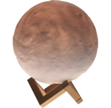 Mondlampe auf Holzständer