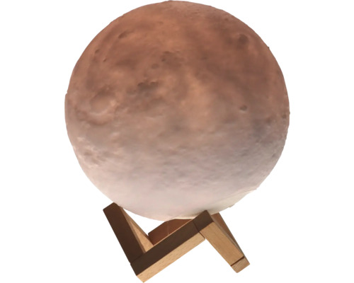 Mondlampe auf Holzständer