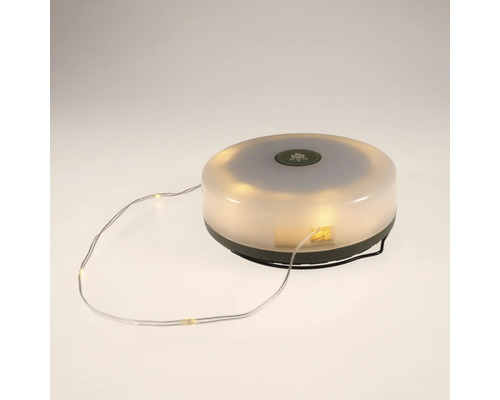 Runde Leuchte mit Lichterkette