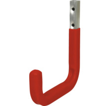 Roter Gerätehalter mit Stahlbefestigung
