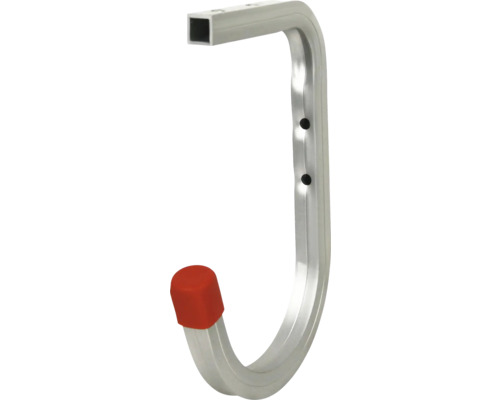 Metallischer Gerätehalter mit roter Schutzkappe