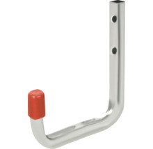 Wandhaken aus Metall mit roter Kappe