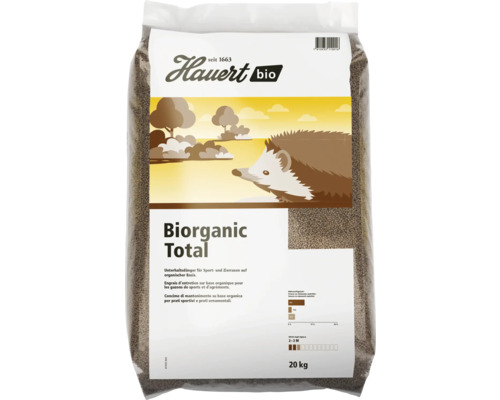 Hauert Biorganic Total Rasendünger, 20 Kilogramm, zur Rasenpflege