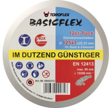 Toroflex Basicflex Trennscheiben im 12er-Pack, Durchmesser 125 Millimeter