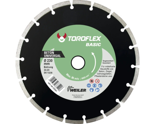 Toroflex Basic Trennscheibe Beton Universal, Durchmesser 230 Millimeter