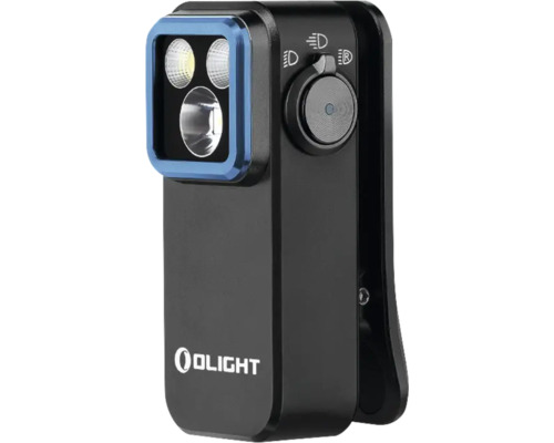 Olight Taschenlampe mit Drehschalter und drei Leuchtdioden