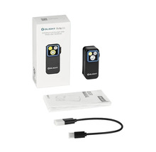 Olight Oclip Pro Lampe mit Clip, Verpackung, Bedienungsanleitung und USB-Kabel