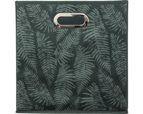 Aufbewahrungsbox mit Farnmuster und Griff